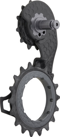 absoluteBLACK HOLLOWcage Carbon Ceramic Oversized Schalträdchen-System Shimano 9250 - titanium/12 Zähne (Leitrolle), 18 Zähne (Spannrolle)