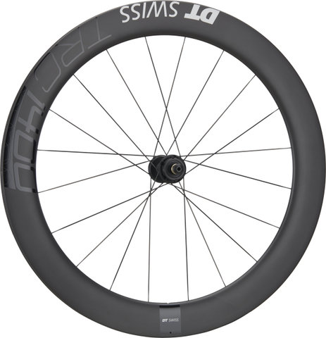 DT Swiss TRC 1400 DICUT 65 Carbon 28" Tubular Laufradsatz - schwarz/100 mm/28"/100 mm/100 mm/120 mm