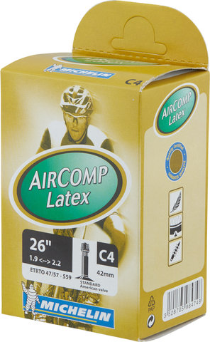 Michelin C4 Aircomp Latex MTB inner tube for 26\