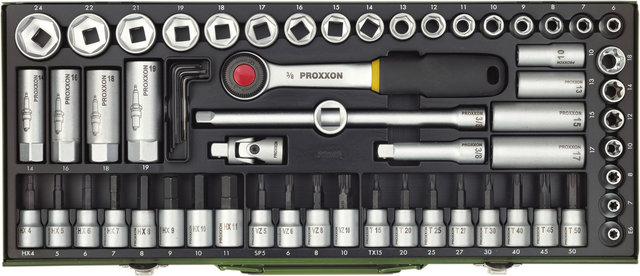 Proxxon 3/8" Super-Kompaktset 65-teilig - universal