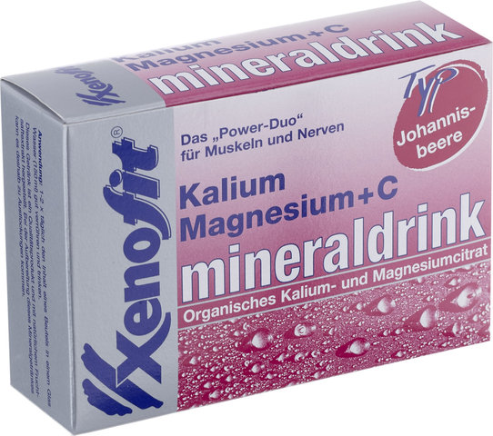 Xenofit Boisson en Poudre Potassium + Magnésium + Vitamine C - 20 sachets - groseille