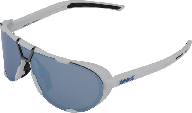 100% Westcraft Hiper Sports Glasses - soft tact white/hiper blue multilayer mirror