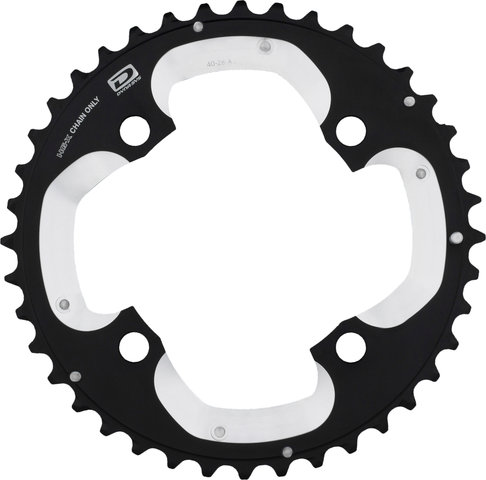 Shimano XT FC-M785 10-speed Chainring - black-silver/40 tooth