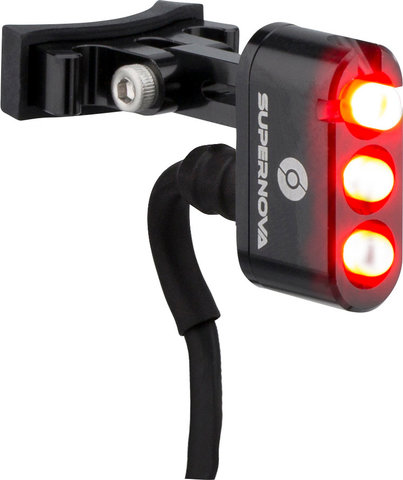 Supernova Lampe Arrière à LED E3 Tail Light 2 6V pour la Tige de Selle (StVZO) - noir