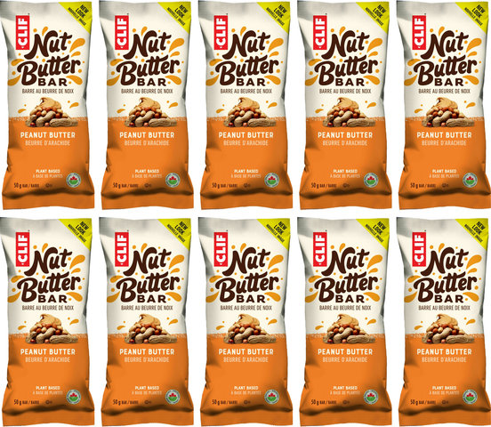 CLIF Bar Nut Butter Bar - 10 Pack - peanut butter