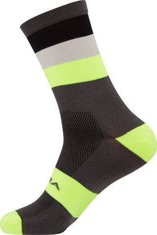 Endura Chaussettes Rayées Bandwidth - hi-viz yellow/42,5-47