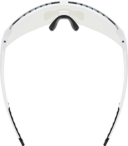 uvex pace stage V sports glasses - white matte/mirror green