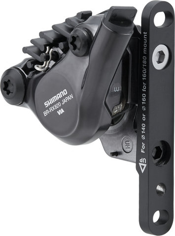 Shimano GRX Brake Caliper BR-RX820 w/ Resin Pads - black/Front wheel/without