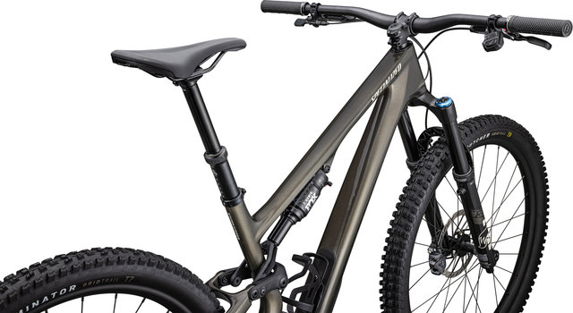 Specialized Vélo de montagne Stumpjumper 15 Expert Carbone - gloss gunmetal-white mountains/150 /29" (avant), 27,5" (arrière)/L