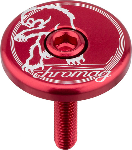 Chromag Top Cap - red