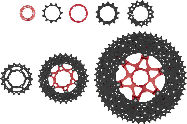 SunRace CSMX80 11-speed Cassette - black-chrome/11-51