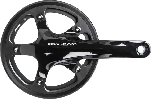 Shimano Alfine FC-S501 Crankset w/ Single Chain Guard - black/170.0 mm 42 tooth