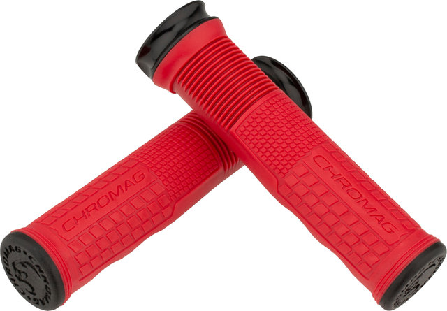 Chromag Format Lock On Handlebar Grips - red/133 mm