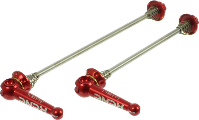 KCNC KQR Titanium MTB Quick Releases - red/set (front+rear)