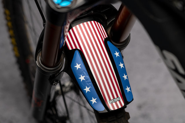 DYEDBRO Decal Kit für Fox Racing Shox 36 / 38 Mudguard - american flag color