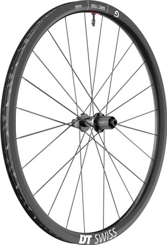 DT Swiss GRC 1100 DICUT 30 Disc Center Lock 28" Laufradsatz - schwarz/142 mm/100 mm/28"/Shimano Road/100 mm/Shimano Road/100 mm/142 mm