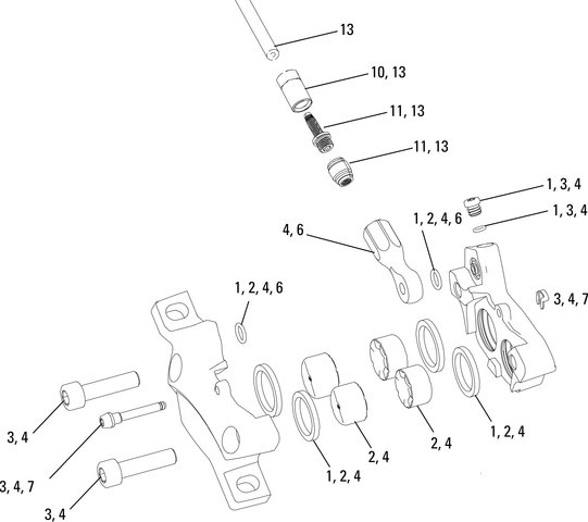 Avid Ersatzteile Code / Code R Bremssattel (2011-2017) - 2/universal