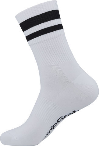 GripGrab Original Stripes Performance Crew Socken - white/41 - 44