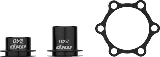 MRP Adaptateur Roue Avant Better Boost pour DT 240s 6 trous - black/RA 15 x 100 mm axe traversant