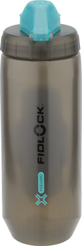 FIDLOCK TWIST antibacterial water bottle 590 ml with bike base mounting system - transparent black/590 ml