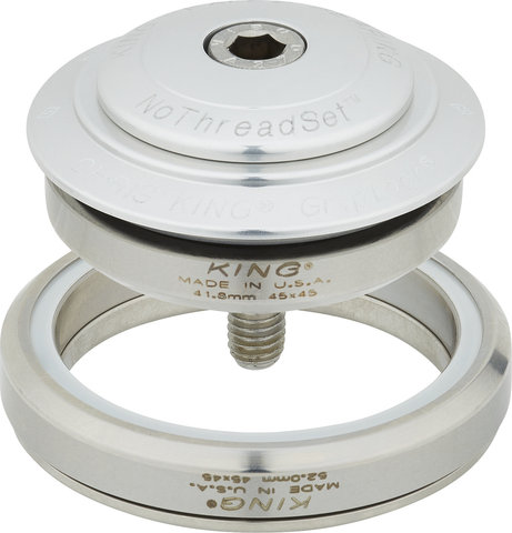 Chris King DropSet 5 IS42/28.6 - IS52/40 GripLock Headset - silver/1 1/8" - 1,5" tapered/IS42/28,6 - IS52/40