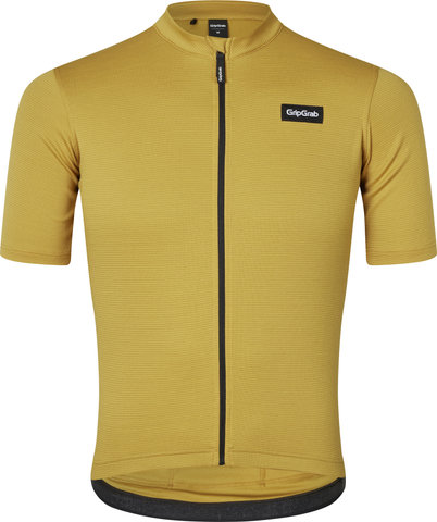 GripGrab Maillot EXPLR Merinotech S/S - mustard yellow/M