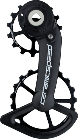 CeramicSpeed Système de Galets de Dérailleur OSPW Coated pour SRAM Rival AXS - black/15 dents (galet guide), 19 dents (galet tendeur)