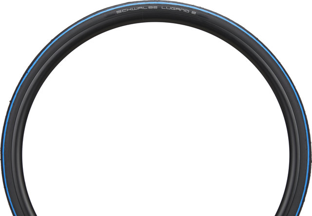 Schwalbe Lugano II K-Guard 28" Drahtreifen - schwarz-blau/28 "/25 mm/25-622