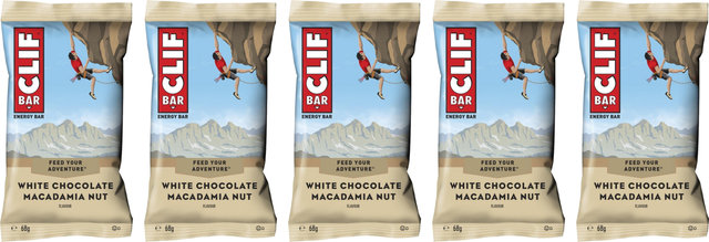 CLIF Bar Barritas energéticas - 5 unidades - white chocolate macadamia