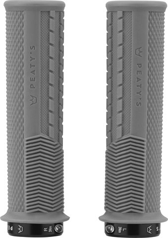 Peatys Puños de manillar Knurl Lock-On Monarch Grips - slate/thick