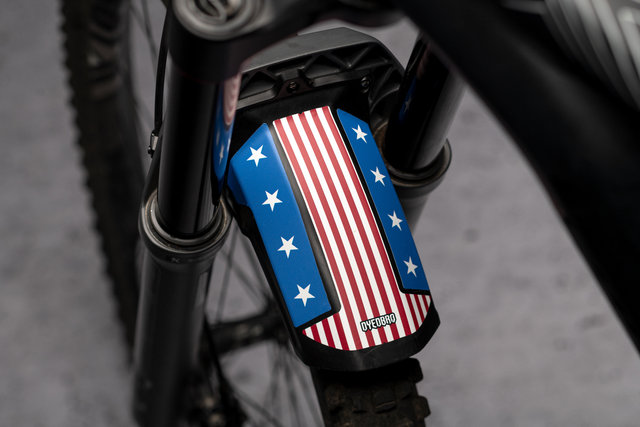 DYEDBRO Decal Kit für RockShox Mudguard - american flag color