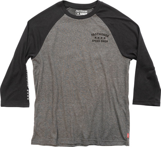 Fasthouse T-shirt technique Swift Raglan - black charcoal/M