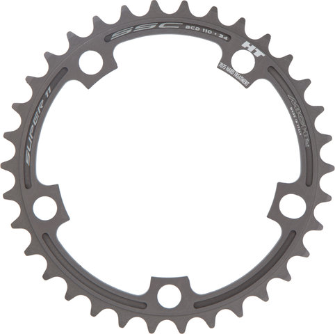 Miche Super 11 SSC Chainring, 5-arm, 110 mm Bolt Circle Diameter - black/34 