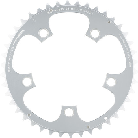 TA Zephyr Chainring, 5-arm, Outer, 110 mm BCD - silver/42 tooth