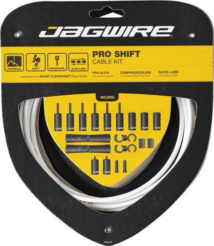 Jagwire 2X Pro Schaltzugset - white