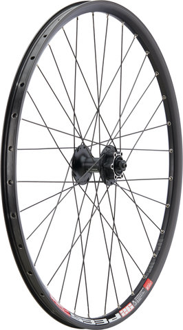 bc basic Mountain Alivio 6-Bolt Disc DT Swiss 533D 26" Wheelset - black/26" set (front 9x100 + rear 10x135) Shimano