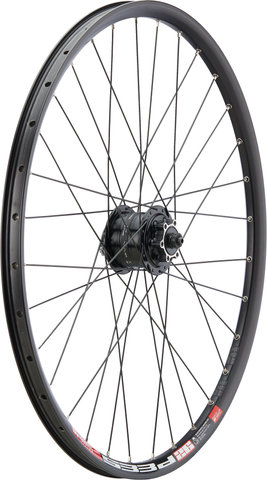 bc basic Set de Roues Mountain Alivio Disc 6 trous DT Swiss 533D 26" - noir/set de 26" (av 9x100 Dynamo + arr 10x135) Shimano