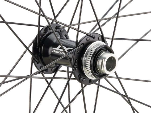 bc basic Mountain XT Disc Center Lock DT Swiss 533D 27,5" Laufradsatz - schwarz/27,5" Satz (VR 15x100 + HR 10x135) Shimano