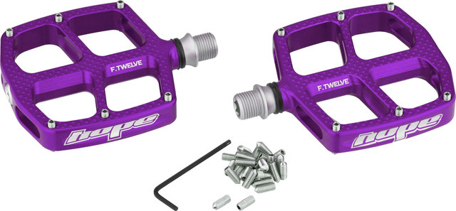 Hope Kids F12 platform pedals - purple