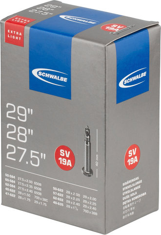 Schwalbe Schlauch 19A Extralight für 27,5" / 28" / 29" - 25 Stück - universal/SV/57-584 bis 40-635/28 x 1,5-2,35 SV/40 mm