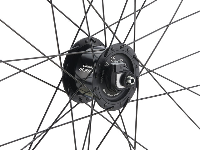 bc basic Set de Roues Alfine Disc Center Lock P-22 28" 8 vitesses - noir/Set de 28" (avant 9x100 Dynamo + arrière 10x135)