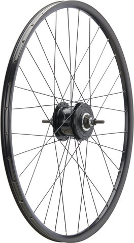 bc basic Juego de ruedas Alfine Disc Center Lock P-22 28" 8 velocidades - negro/Juego de 28" (RD 12x100 Dinamo + RT 10x135)