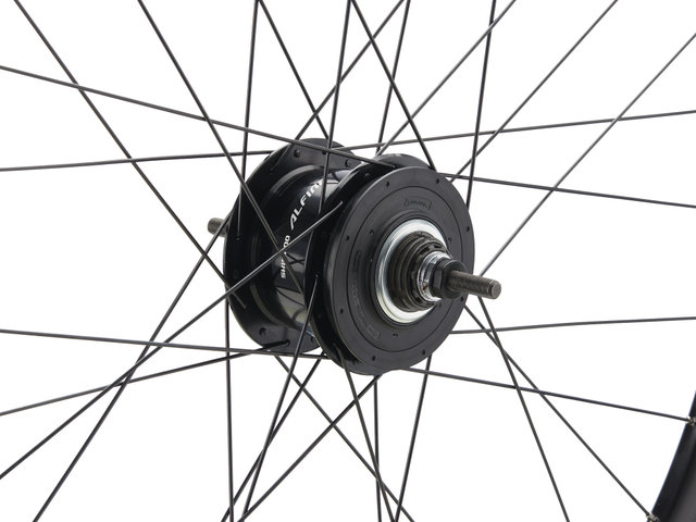 bc basic Set de Roues Alfine Disc Center Lock P-22 28" 8 vitesses - noir/set de 28" (avant 12x100 synamo + arrière 10x135)