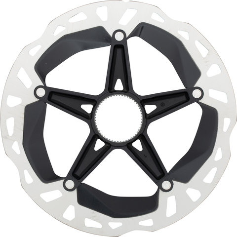 Shimano Disque de Frein RT-MT900 Center Lock Denture Externe pour XTR - argenté-noir/180 mm