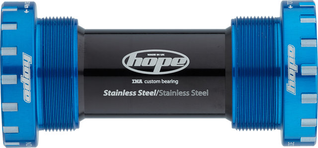 Hope Stainless Steel MTB Bottom Bracket - blue/BSA 68/73