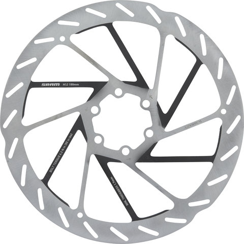 SRAM HS2 6-Bolt Brake Rotor - silver-black/180 mm