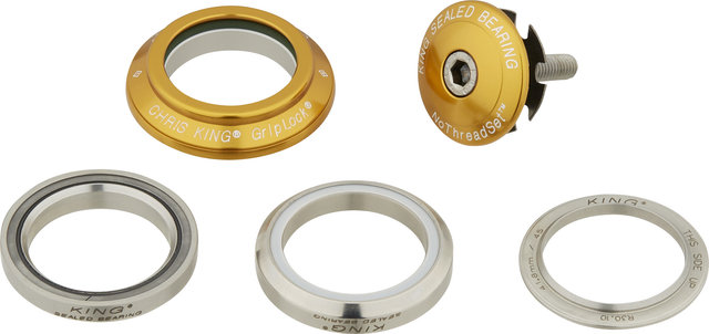 Chris King DropSet 4 IS42/28.6 - IS42/30 GripLock Headset - gold/1 1/8"/IS42/28,6 - IS42/30