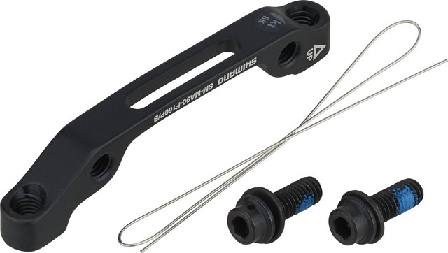 Shimano Adaptateur de Frein à Disque XTR, XT pour Disque de 160 mm - noir/avant IS sur PM