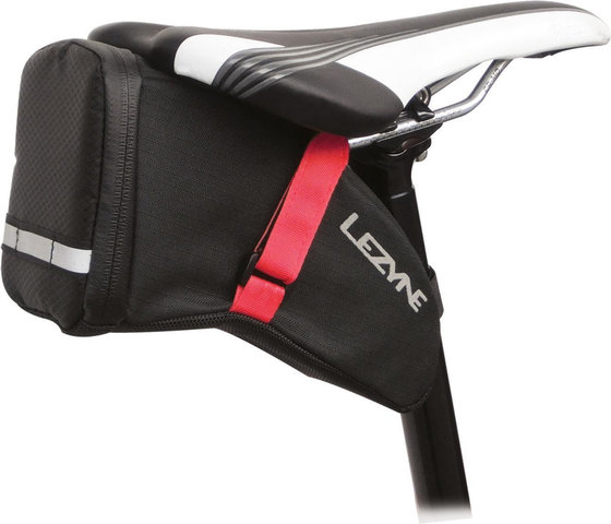 Lezyne Aero Caddy Saddle Bag - black-red/1100 ml