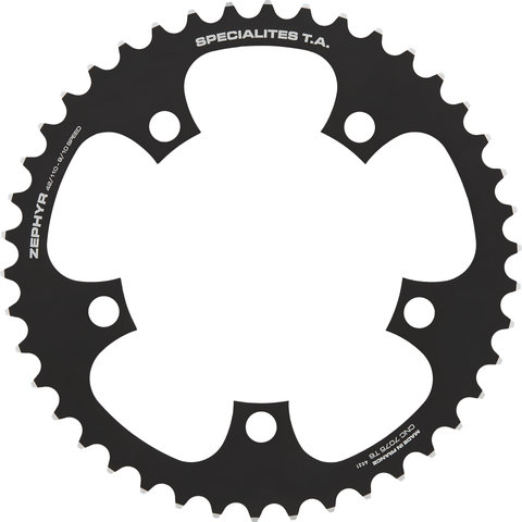 TA Zephyr Chainring, 5-arm, Inner, 110 mm BCD - black/42 tooth